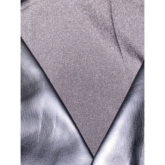 Remi & Revolve Gwen Faux Leather Wrap Style Skirt Tulip Hem Dress - Picture 10 of 16